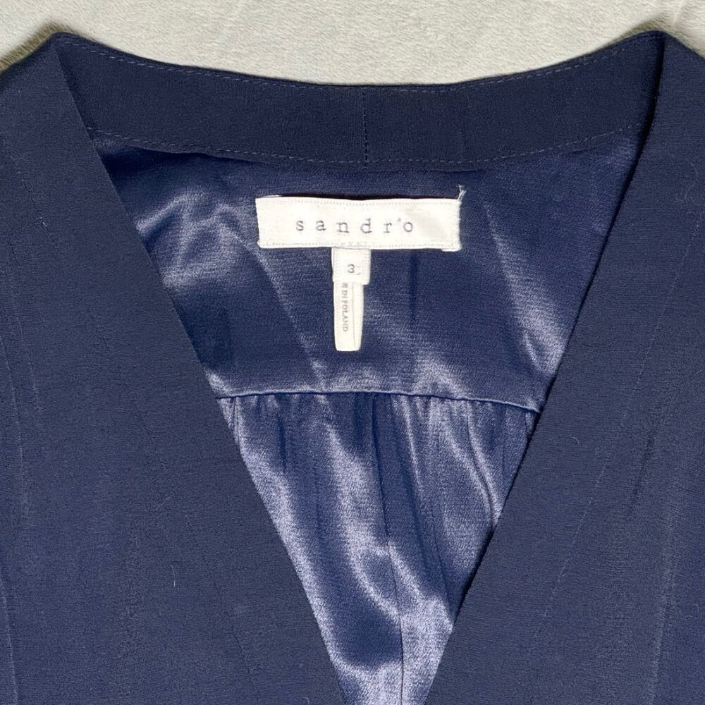 Sandro Navy Blue Tunic Dress - Picture 4 of 6